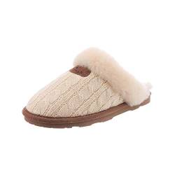 Bearpaw Damen Effie Hausschuh, Weiß (Linen 379), 37 EU von Bearpaw