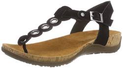 Bearpaw Damen Jean T-Spangen Sandalen, Schwarz (Black/Black (884) 884) von Bearpaw