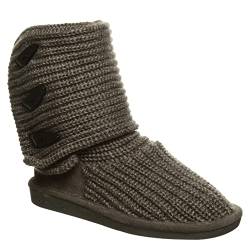 Bearpaw Damen Knit Tall Schlupfstiefel, Grau (Gray II 055), 40 EU von Bearpaw