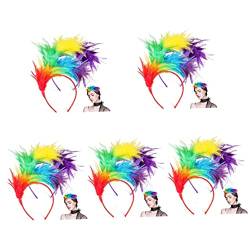 Beatifufu 10 Stk Feder Stirnband Kopfbedeckung Pride-stirnbänder Für Frauen Derby-stirnband Fascinator-stirnband Fascinator-hüte Fascinatoren Für Damen Tanzen Dekorationen Braut Cosplay von Beatifufu