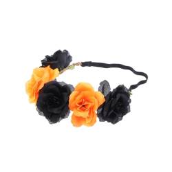 Beatifufu 1Stk Party-Stirnband halloween haarschmuck halloween kostüm zubehör Halloween-Kranzkrone bandana stirnband kopfschmuck Haarband frauen stirnband Frauen Haarreifen Blumen Schal von Beatifufu