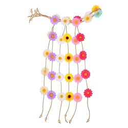 Beatifufu 1stk Sonnenblumen-stirnband Gänseblümchen-stirnband Kopfbedeckungen Mit Gänseblümchen Frauen Kopfschmuck Sonnenblumen-haarband Stirnbänder Fräulein Kleidung Stoff Strand von Beatifufu