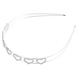 Beatifufu Haargummis Liebes-strass-stirnband Stirnbänder Für Jugendliche Mädchen Glitzer-stirnbänder Für -stirnbänder Für Damen Stirnband Für Teenager Metall Fräulein Schmuck Herzförmig von Beatifufu