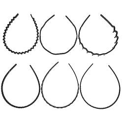 Beatifufu Haarschmuck 6 Stück Damen-Stirnbänder Haar-Accessoires Für Mädchen Stirnbänder Für Kurzes Haar Haarband Für Frauen Haarband Haarbänder Mit Zähnen Schwarzes Presshaar Kunststoff von Beatifufu