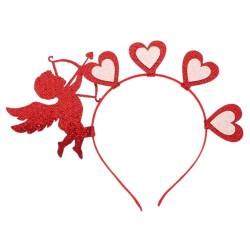 Beatifufu Stirnband Headbopper zum Valentinstag Party-Haar-Accessoires faschingshaarreife faschings haarreif Haargummis Stirnbänder für Damen Valentinstag Requisiten für Fotoautomaten von Beatifufu