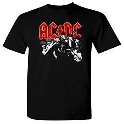 AC/DC - Brian & Angus (Herren Organic T-Shirt) nachhaltig produziert Bio-Baumwolle (Schwarz, L) von Beats & More