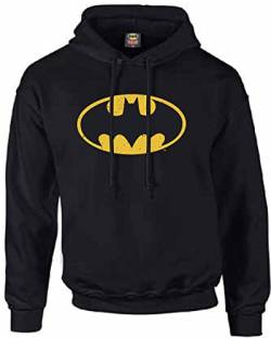 Beats & More PREMIUM Batman Pullover - DC Comics -80 % Baumwolle, 20 % Polyester - Herren und Damen - Hoodie für Batman Fans XL von Beats & More
