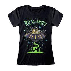 Beats & More Rick & Morty - Spaceship (Fitted) (Schwarz, XL) von Beats & More