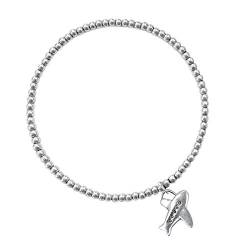 Beau Soleil Jewelry Armband Kugelarmband 925 Sterling Silber mit Charm Anhänger Flugzeug (18) von Beau Soleil Jewelry