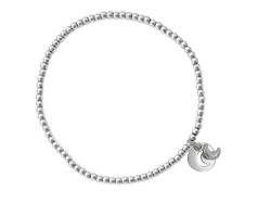 Beau Soleil Jewelry Armband Kugelarmband 925 Sterling Silber mit Charm Anhänger Mond und Münze (18) von Beau Soleil Jewelry