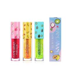 BeauFairy Lipgloss, 3 Stück, Feuchtigkeitsspendend Lip Glow Oil, Langanhaltende Lippenpflege zum Befeuchten der Lippen, Nicht Klebrig Lip Plumper Lippenöl von BeauFairy