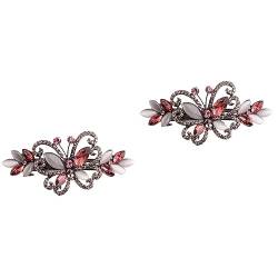 2 Stück Haarspange Haarspangen Haarschmuck Für Damen Damen Haarschmuck Frühling Haarnadeln Feder Haarspangen Party Kopfbedeckung Haarnadeln Strass Kopfbedeckung Blumen Kopfschmuck von Beaupretty