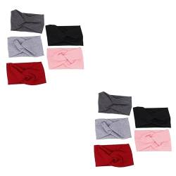 Beaupretty 10 Stk Babyhaarband Verdreht Kopftuch Mit Bandana-knoten Baby-criss-cross-kopftuch Elastische Kopfbandage Kleinkind Stirnband Mit Verdrehtem Knoten Taschentuch Krawatte Neugeboren von Beaupretty