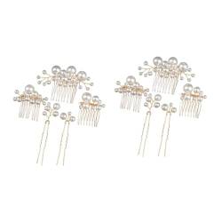 Beaupretty 10 Stk Perle Braut Haarnadel Perlen Kopfbedeckung Haarschmuck Für Perlenhaarspangen Hochzeitshaarspangen Für Bräute Hochzeit Haarnadel Fräulein Hochzeitskleid Zubehör Metall von Beaupretty