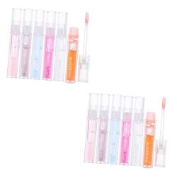 Beaupretty 12 Stk Lipgloss Nahrhafte Lippe Jelly Feuchtigkeitsspendender Lippenstift Weißer Lippenstift Schimmernder Lippenbalsam Lippenstift Mit Glasglanz Wesen Plastik Blitz von Beaupretty