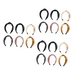 Beaupretty 18 Stk Perlgeknotetes Stirnband Breites Stirnband Elegante Geknotete Plüschkopfbedeckung Geknotetes Perlenhaarband Frauen Haarband Plüschstirnband Für Mädchen Schal Wild E6 Flanell von Beaupretty