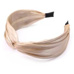 Beaupretty 1stk Top-knoten-stirnband Breites Hartes Stirnband Harte Haarbänder Badewickel Stirnband Yoga-haarbänder Kreuz Und Quer Gewickelter Kopf Knoten Stirnband Fräulein Kopfbedeckung Spa von Beaupretty