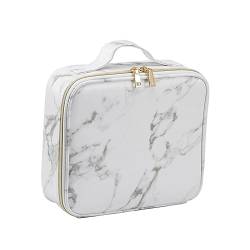 Beaupretty 2 STK Kosmetiktasche Shell-kulturbeutel Mini-kulturbeutel Kosmetische Künstlertasche Kosmetik-Organizer Mit Reißverschluss Makeup Tasche Bürstenhalter Marmorierung Pu Reisen von Beaupretty