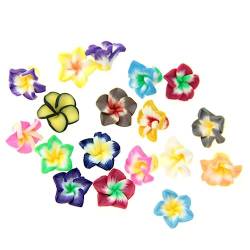 Beaupretty 20st -perlen Lose Perlen Basteln Blumenverzierung Abstandsperlen Basteln Schmuck Plumeria Aus Lehmblume Abstandshalter Diy-perlen Handyhülle Sonnenblume von Beaupretty