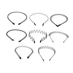 Beaupretty 24 Stk Unsichtbare Wellenhaarnadel Unisex-haarband Aus Metall Flexibles Unisex-stirnband Federwellen-stirnband Frühlingshaarreifen Schwarze Feder Rutschfest Legierung Kosmetik Mann von Beaupretty