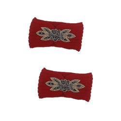 Beaupretty 2st Kopftuch Für Frauen Gestricktes Stirnband Winterstirnbänder Für Frauenohren Kopfbandagen Für Damen Modische Stirnbänder Kopfbedeckungen Für Damen Fräulein Häkeln Turban von Beaupretty