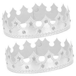 Beaupretty 2st Kronenhut Kleinkindkostüm Mädchen Königskrone Kleine Kronen Prinzessin Tiara Hut Zum 1. Geburtstag Königs- Und Königinkronen Stoff Geburtstagsparty Liefert Neugeboren Kleidung von Beaupretty