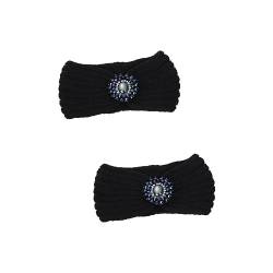 Beaupretty 2st Winterstrickstirnband Warmes Strickstirnband Ohrenwärmer Für Den Geflochtener Haargummi Bandana-stirnbänder Für Frauen Haarschmuck Kinder Hijab Damen Hörmuschel von Beaupretty