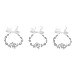 Beaupretty 3st Perlenstirnband Accessoires Für Hochzeitskleider Haarbänder Für Damenhaar Brautaccessoires Kreative Kopfbedeckungen Kopfbedeckung Für Frauen Kranz Blumen Brautjungfer von Beaupretty