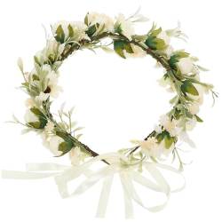 Beaupretty 4 Stück Brautgirlande Brautjungfern Stirnband Blumengirlande damen stirnbänder Fee Kopfschmuck Haarschmuck Tiara florales Stirnband florale Krone Koreanische Version von Beaupretty