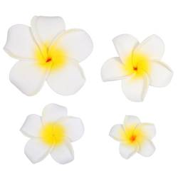 Beaupretty 4 Stück Hawaiianische Haarspangen Hawaii-Plumeria-Blumen-Haarspangen Brautspange Hawaiianische Haar-Accessoires Für Strand-Hochzeitsparty von Beaupretty