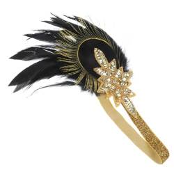 Beaupretty 5st Hochzeits-feder-stirnband 1920er Vintage Kopfbedeckung Aus Den 20er Jahren Roaring 20s Accessoires Für Frauen Kopfbedeckung Für Federtanz Halloween Gatsby Braut Kunstfeder von Beaupretty