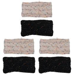 Beaupretty 6 Stk Elastische Gehäkelte Haarbänder Gehäkeltes Stirnband Gehäkelte Beaniehülle Haarschmuck Bandana-stirnbänder Für Frauen Flechten Haar Zubehör Fräulein Winter Häkeln von Beaupretty