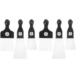 Beaupretty 6 Stk Kamm Afro-zopf-pick Entwirrende Haarbürste Haarpickel Für Das Haarstyling Afro-picks Für Männer Haarnadel Aus Metall Haarstäbchen Für Lockiges Haar Mann Pp Natürlich Bena von Beaupretty