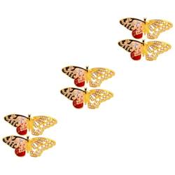 Beaupretty 6 Stk Schmetterlings brosche korsett dekorative Broschennadel Tier Brosche dekorative Stifte Pullover Brosche Pullover-Brosche Mode Korsage Zubehör Fräulein von Beaupretty