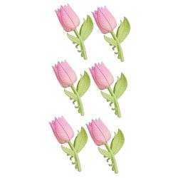 Beaupretty 6 Stk Tulpen Fangen Haarspangen Für Die Braut Blumenbroschen-stift Krallenklammern Chiffon-blumen-haarspangen Vintage Perlenhaar Leichter Luxus Fräulein Plastik Schildkröte von Beaupretty