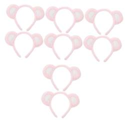 Beaupretty 8 Stk Bärenohr Stirnband Winter Plüsch Stirnbänder Kostüm Dekoratives Stirnband Make-up-haarband Schönes Stirnband Trimmen Panda-dekor Flauschige Stoff Haarschmuck von Beaupretty