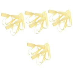 Beaupretty 8 Stk Schleife Haarnadel Gelber Bogen Haarschmuck Gelbe Haarzusätze Gelbe Haarschleife Hochzeitshaarspangen Für Bräute Brautschleife Fräulein Große Haarnadel Spitze Mädchen von Beaupretty