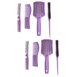 Beaupretty 8 Stk Vierteiliges Frisierkamm-Set Haarkämme für Damen Anzug für Männer Kämme für Männer Haarbürste entwirrender Haarkamm Sicherheits-Haarkamm Massage einstellen von Beaupretty