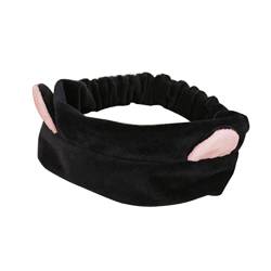 Beaupretty Cltoh Dehnbares Haarband Turban Zum Kosmetischen Waschen Des Gesichts Waschen Des Kopfwickels Ohr Stirnband Elastische Make-up-haarbänder Gehäkelt Kopfhörer Sport Fräulein von Beaupretty