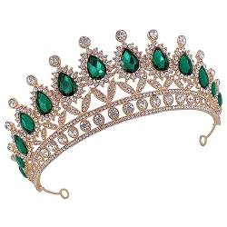 Beaupretty Diamantkrone Mit Wassertropfen Prinzessin Krone Hochzeitszubehör Trendiges Dekor Kopfbedeckungen Für Hochzeitskostüme Krone Kopfschmuck Hochzeitskleid Braut Kleidung Zinklegierung von Beaupretty