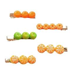 Beaupretty Haarschmuck 5 Stück Orange Haarnadel Obst Dekor Haarschmuck Für Orange Haarnadeln Damen Haarnadeln Metall Obst Für Frauen Geschmack Mädchen von Beaupretty