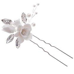 Beaupretty Kopfbedeckung Haarschmuck Für Frauen Brautstift Blumenkopfschmuck Haarstäbe Für Frauen Hochzeitsdeko Hochzeitshaarspangen Für Bräute Pp Hochzeitskleid Fräulein Blumennadel von Beaupretty