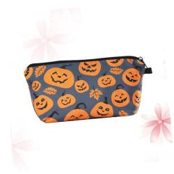 Beaupretty Kosmetik Tasche Halloween Kosmetik-Organizer-Tasche Halloween Kosmetik Tasche Halloween Kürbis Make- up Tasche Halloween Geldb?RSE Mädchen Mit Reißverschluss Reißverschlusstasche von Beaupretty