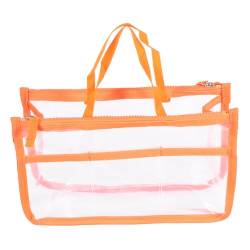 Beaupretty Kosmetiktasche Aufbewahrungstasche Durchsichtige Aufbewahrungsbeutel Klare Schminktasche Kleidung Reisen Modische Tasche von Beaupretty