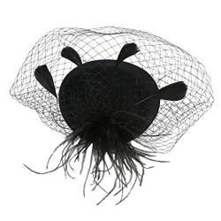 Beaupretty Netz-Stirnband Schwarz Camo-Hut Damen-Stirnbänder Fascinator Für Frauen Tea-Party-Hüte Kirchenhaar-Fascinator Für Frauen Fascinator-Hüte Damen-Fascinator Vintage von Beaupretty