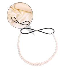 Beaupretty Perlenstirnband Nachahmung Perlen Braut Stirnband Braut Haarbänder Braut Perlen Stirnband Hochzeitsperle Stirnband Brautperlen Stirnband Imitationsperlen Mode Weiß Fräulein Erröten von Beaupretty