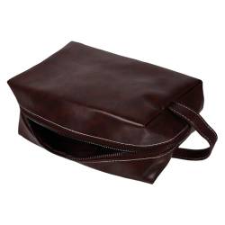 Beaupretty Vintage Kulturbeutel Make-up-Geldbörse Kosmetiktaschen-Reiseorganisator kosmetikbeutel groß Kosmetiktasche Gross Make-up-Taschen Makeup Tasche Kulturtasche zur Aufbewahrung Pu Mann von Beaupretty