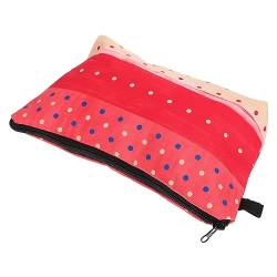 Polka Dot Kosmetik Tasche Make-up-Tasche Schminktasche Für Damen Kosmetik-Organizer-Tasche Schminktasche Klein Kosmetiktaschen Aufbewahrungskiste Schwammfutter Fräulein Punktmuster von Beaupretty