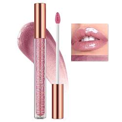 Schimmernder Lipgloss, glänzender, weicher, flüssiger Lipgloss, feuchtigkeitsspendende Formel mit reichhaltigen, abwechslungsreichen Farben für Feuchtigkeit und langanhaltendes Lippen-Makeup (#05) von Beauty Searcher