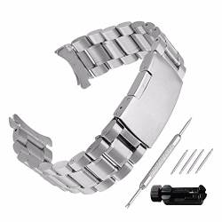 Echthaarverlängerung Armband zeigt 20 mm Stahl 304 Ersatz mit Armband Link Pin Remover Set Reparatur Werkzeugset Armband hat Schnalle, Band Handgelenk-Wasserdicht Watch Band Set # 23 von Beauty7